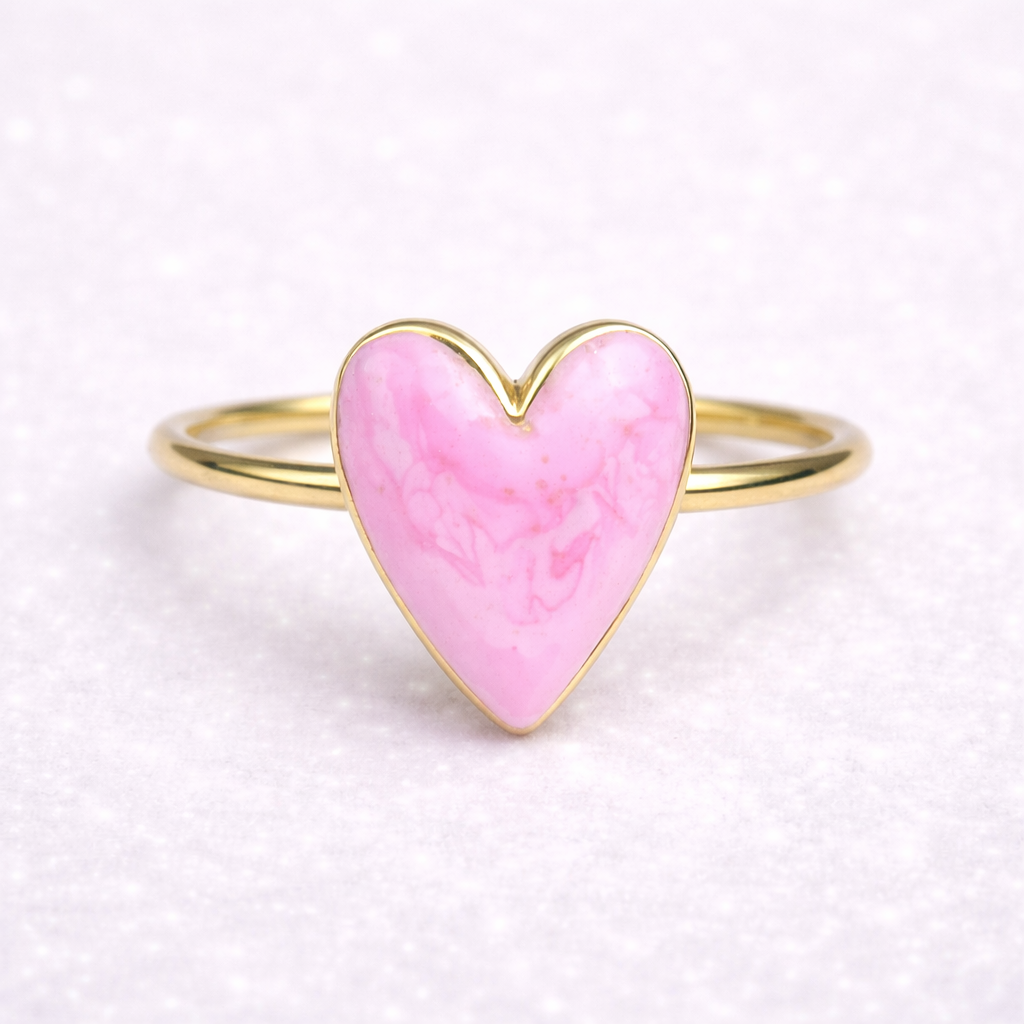 Anello Cuore Rosa Sweet Love