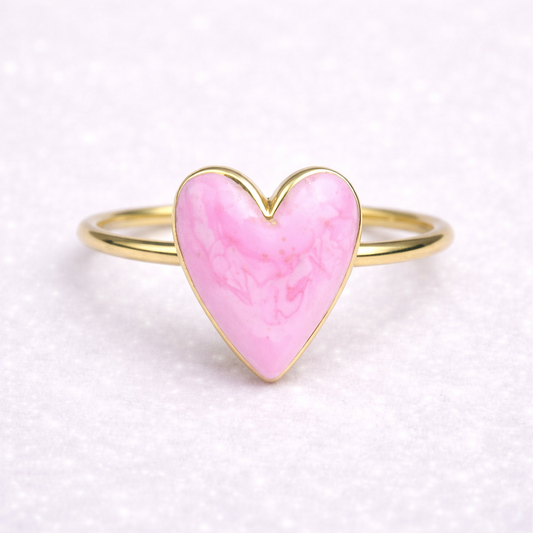 Anello Cuore Rosa Sweet Love