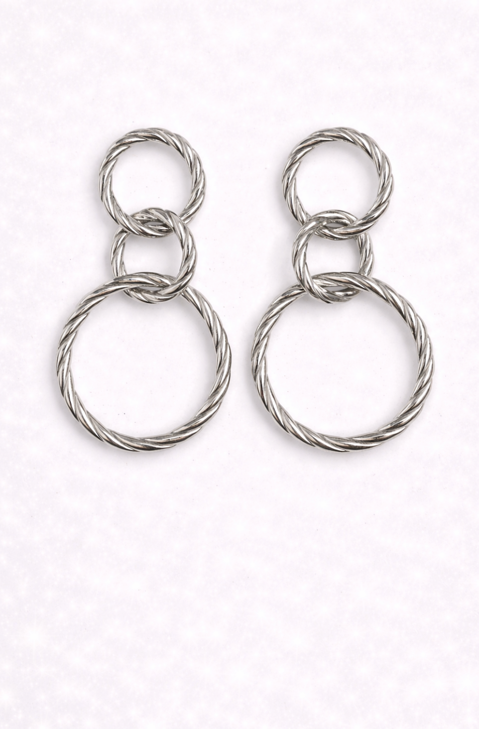 Orecchini a Cerchio Intrecciati